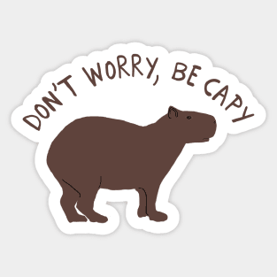 Happy Capybara Sticker
